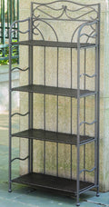 International Caravan Wicker Resin 4-Tier Folding Baker Rack