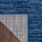 Nourison Essentials Indoor/Outdoor Navy Blue 12' X 15' Area-Rug, Easy-Cleaning, Non Shedding, Bed Room, Living Room, Dining Room, Backyard, Deck, Patio (12X15)