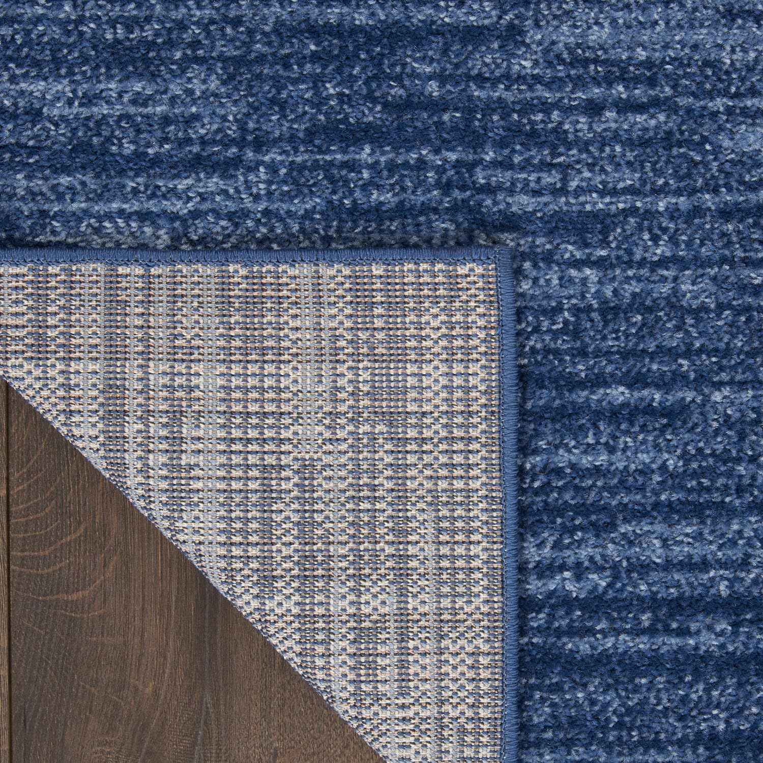 Nourison Essentials Indoor/Outdoor Navy Blue 4' X 6' Area Rug, Easy -Cleaning, Non Shedding, Bed Room, Living Room, Dining Room, Backyard, Deck, Patio (4X6)
