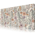 Floral Desk Mat Cute Wildflowers Large Mouse Pad Extended Plant Gaming Mousepad Xl Keyboard Mouse Mat Nature Botanical Aesthetic