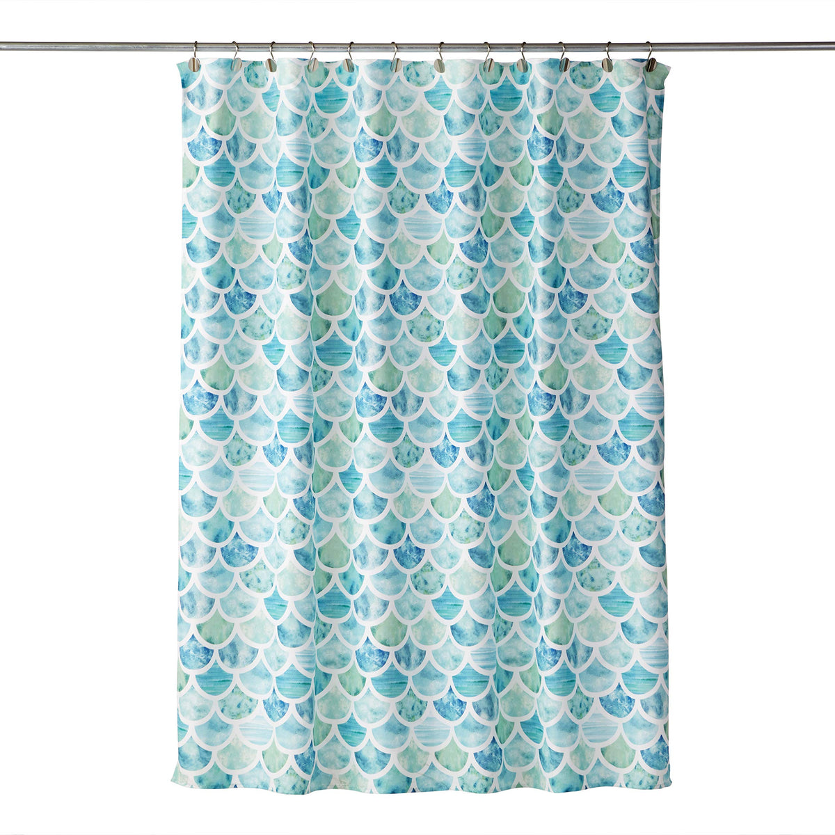 Skl Home Ocean Watercolor Scales Shower Curtain, Multi