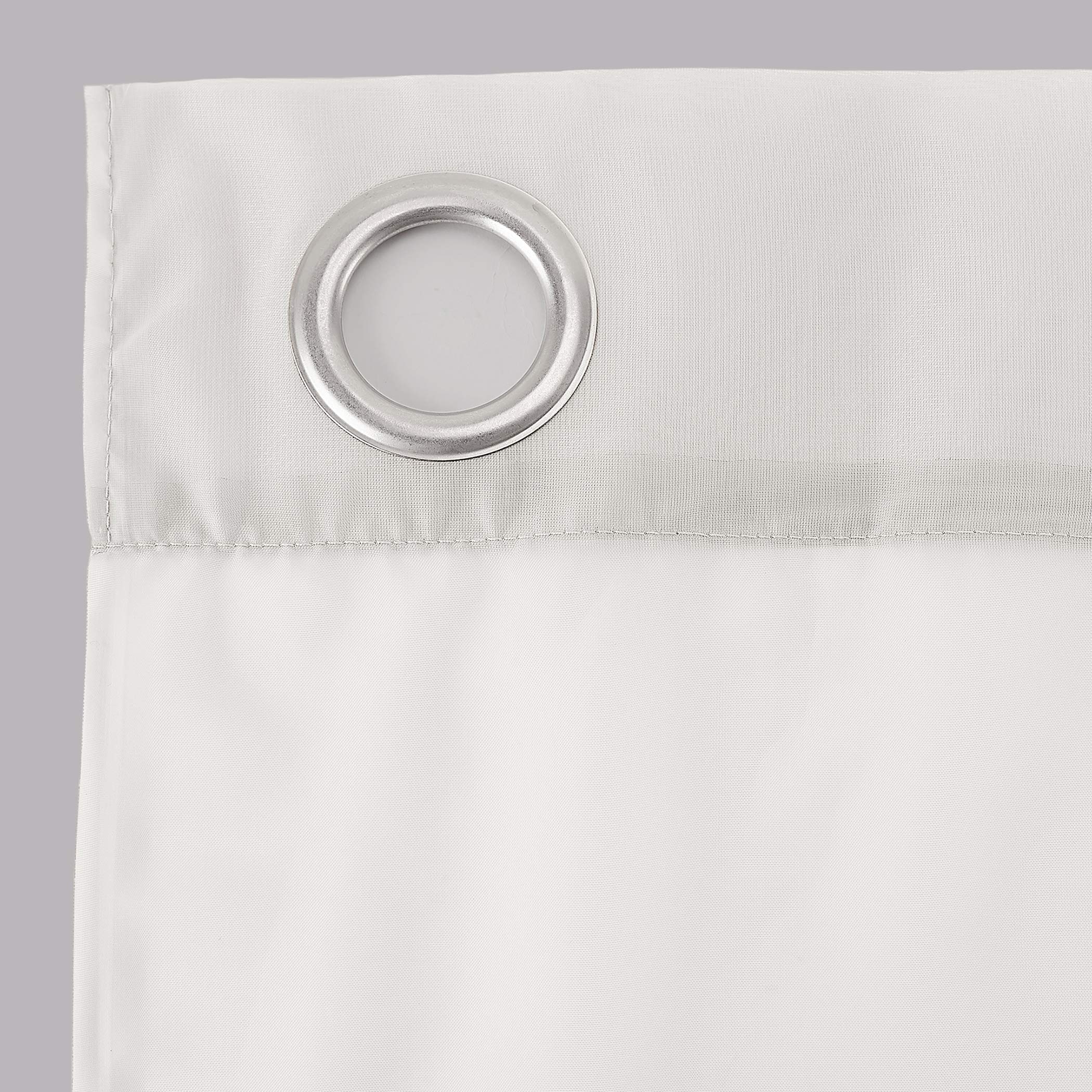 No. 918 Emily Sheer Voile Grommet Curtain Panel, 59'' X 120'', Eggshell Off-White