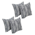 Blazing Needles Square Polyester Jacquard Throw Pillows, 17", Clove Minera 4 Count
