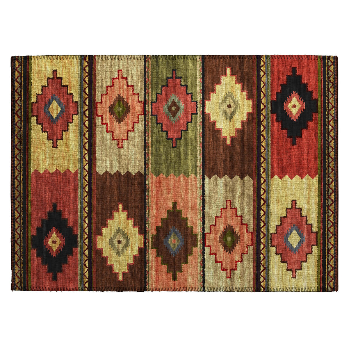 Dalyn Rugs Phoenix Ph1 Brown Washable 2'6&quot; X 3'10&quot; Indoor Outdoor Area Rug, Easy Clean, Machine Washable, Non Shedding, Bedroom, Living Room, Dining Room, Kitchen, Patio Rug