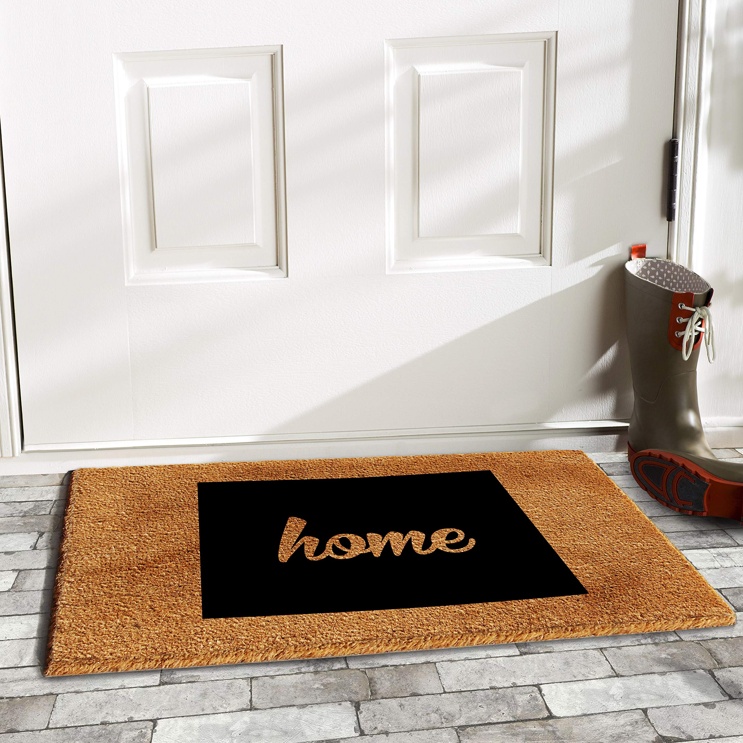Calloway Mills 105172436 Colorado Doormat, 24' X 36', Natural/Black