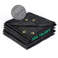 Kesfitt Garden 50% Shade Cloth, Resistant Sun Shade Net 10X20Ft Mesh Tarp With Hdpe Material And Reinforced Grommets Shade Trap