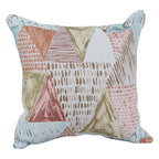 Blazing Needles Square Polyester Jacquard Throw Pillows, 17", Kandafrt Blush 4 Count