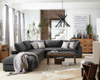 Coaster Serene 6-Piece Modern Fabric Upholstered Sectional in Gray