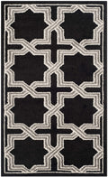 SAFAVIEH Amherst Collection Accent Rug - 3 x 5, Anthracite & Grey, Geometric Design, Non-Shedding & Easy Care, Ideal for High 