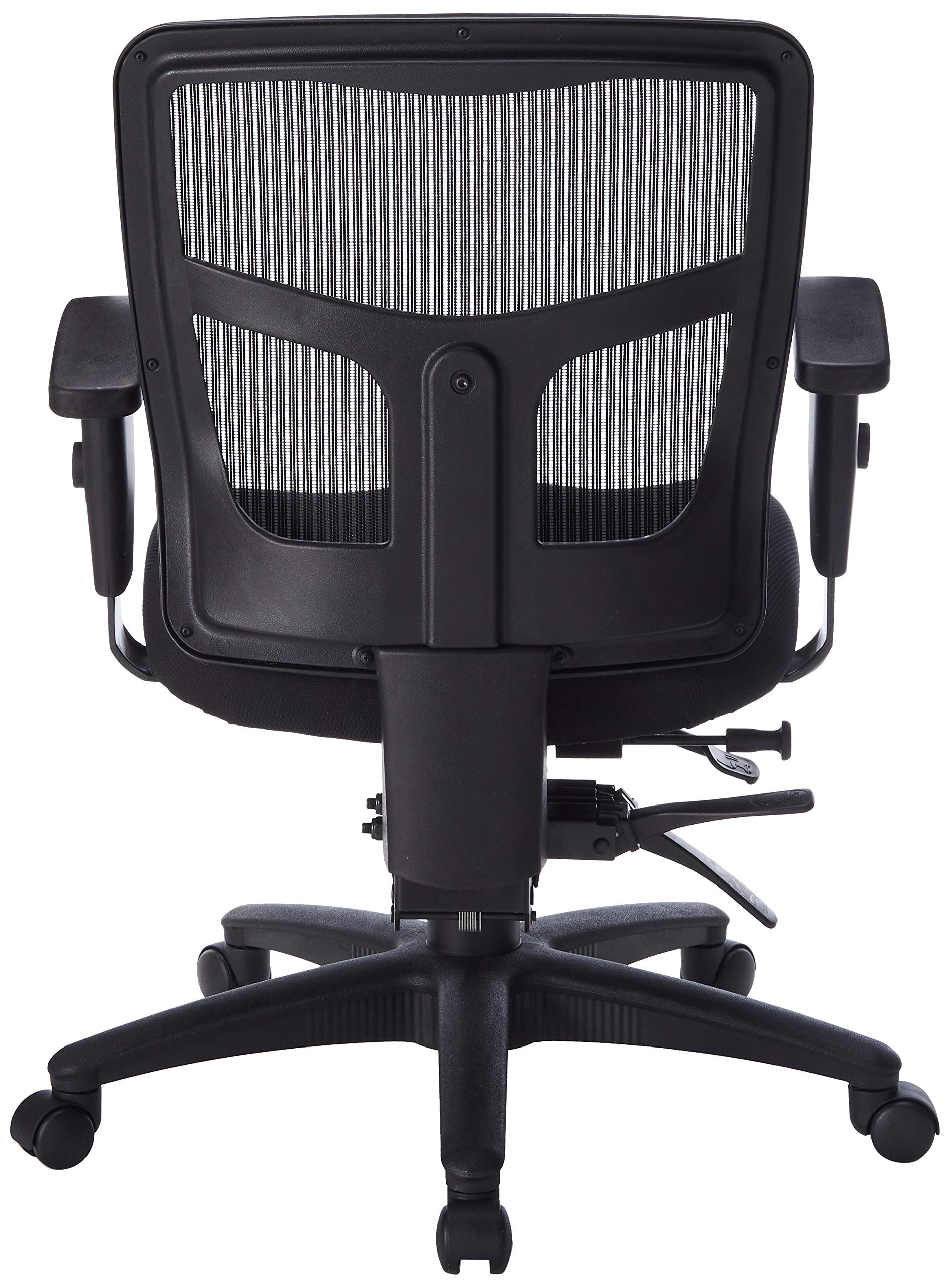 Lorell LLR86802 Managerial Swivel Mesh Mid-Back Chair