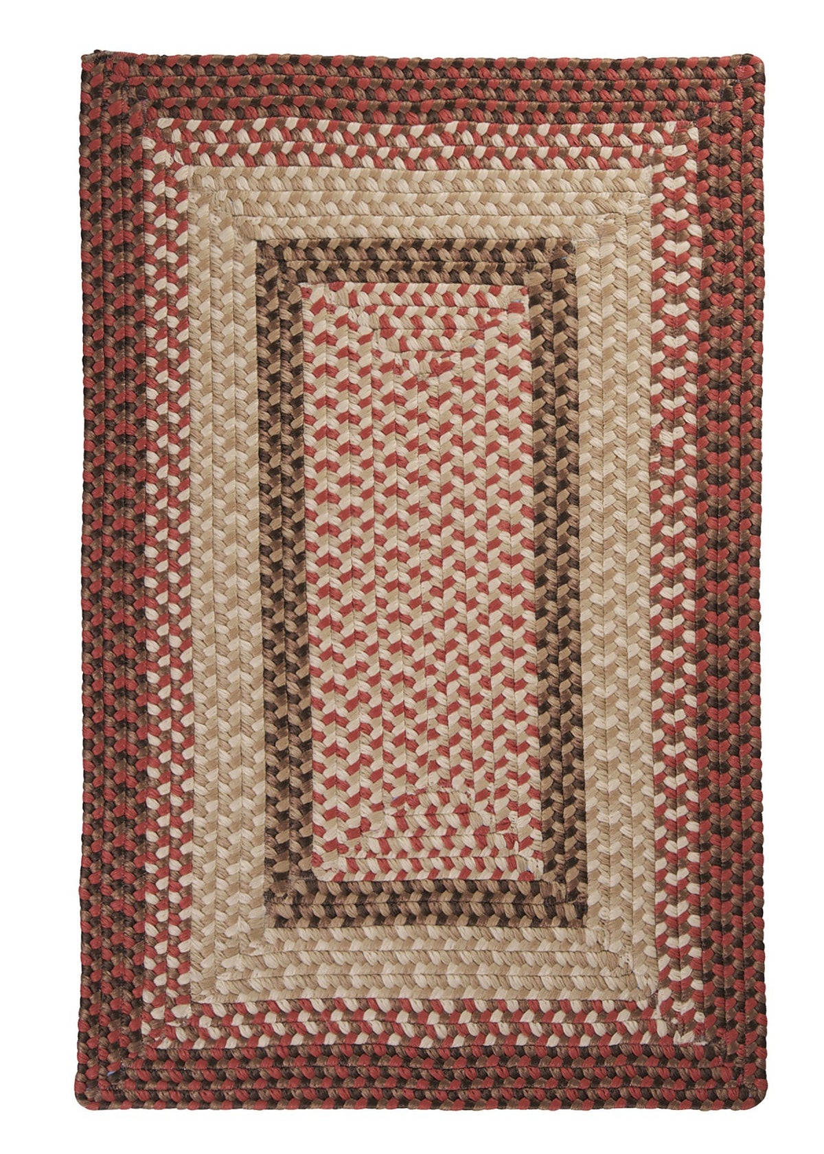 Tiburon Area Rug, 4 By 6-Feet, Rusted Rose