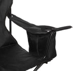 Amazon Basics Folding Camp Chair, Padded, Black, Large
