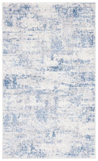 Safavieh Amelia Collection Accent Rug - 3' X 5', Ivory & Blue, Modern Abstract Design, Non-Shedding & Easy Care, Ideal For High