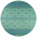 Sedona Sn1 Green Transitional Rug Round 6' X 6'