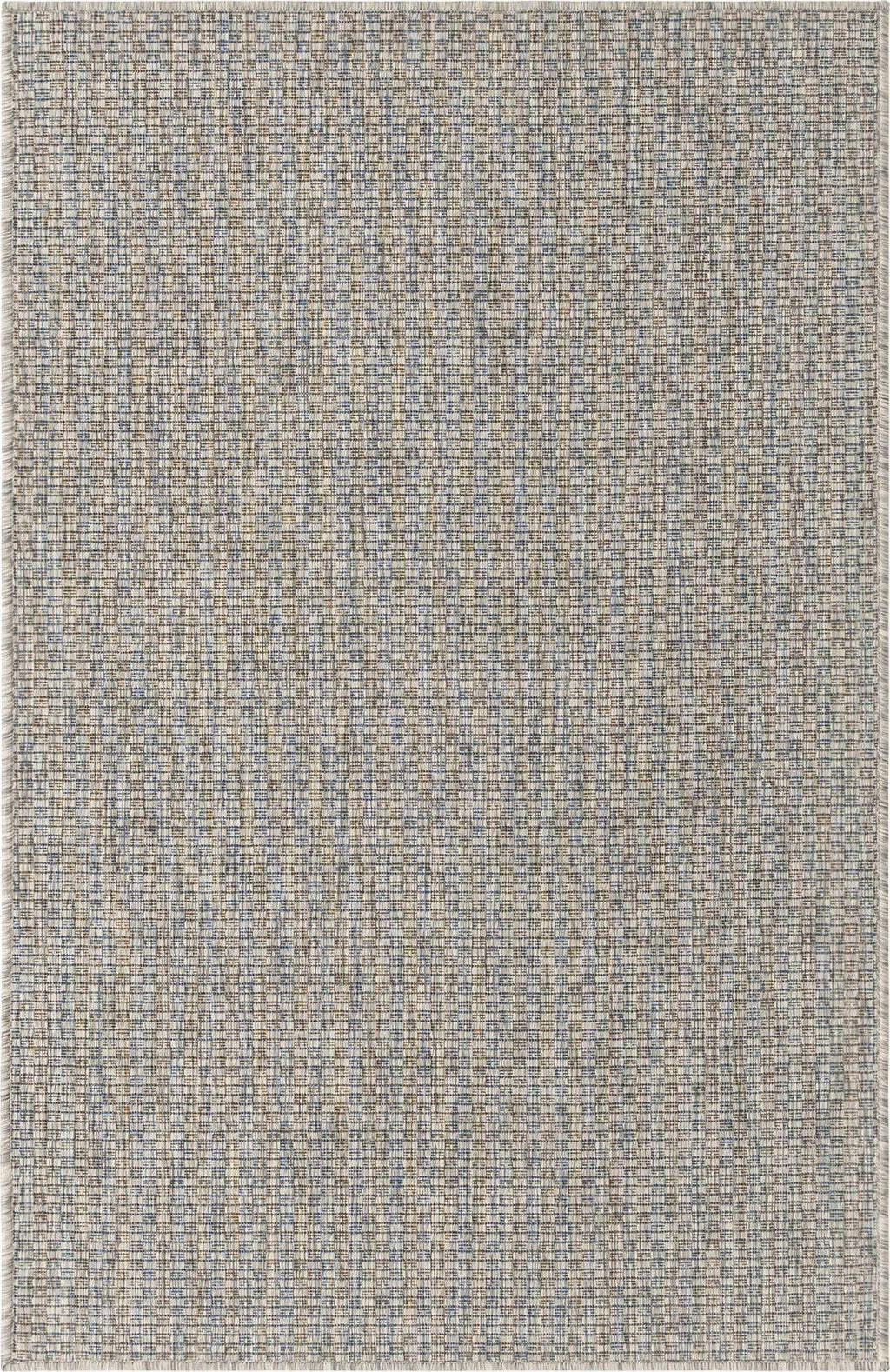 Unique Loom Collection Casual Transitional Solid Heathered Indoor/Outdoor Flatweave Area Rug (3' 3'' x 5' 3'' Rectangle, Light G