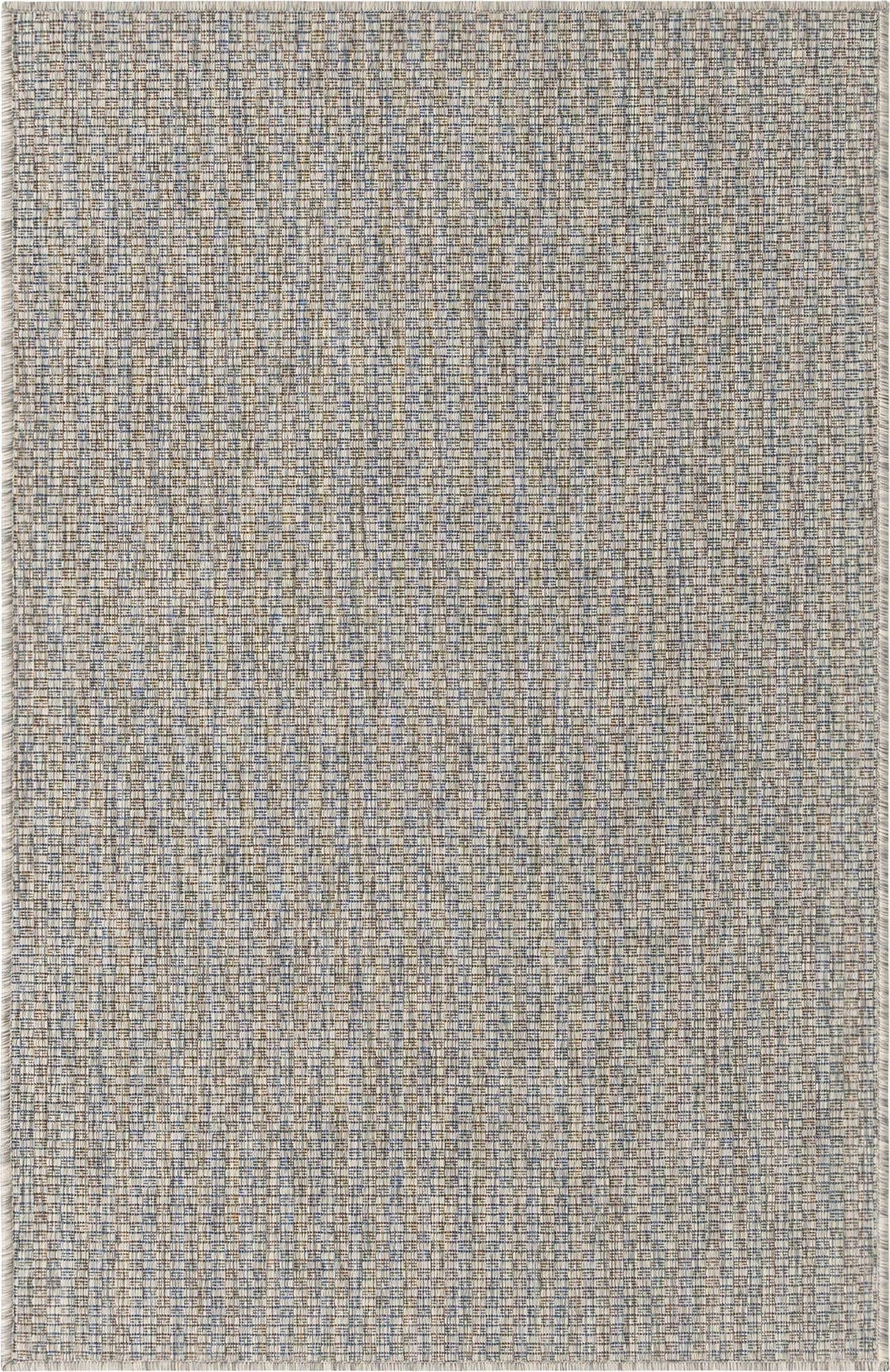 Unique Loom Collection Casual Transitional Solid Heathered Indoor/Outdoor Flatweave Area Rug (3' 3'' x 5' 3'' Rectangle, Light G