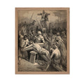 Poster Master Vintage Religious Poster - Retro Christian Print - Gift for Artist, Friend - Jesus Christ Crucifixion, Bible Illus