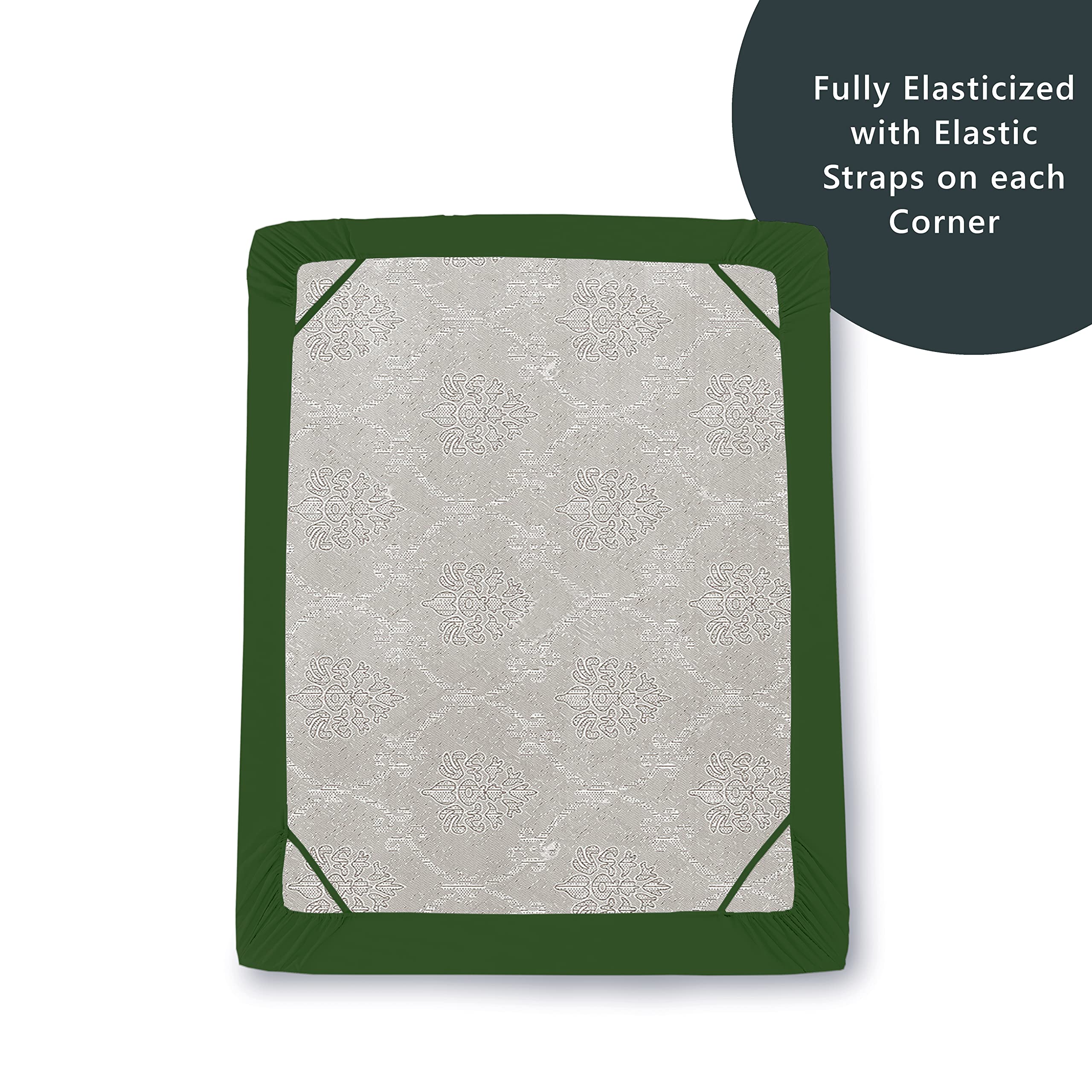 Elegant Comfort Premium Hotel Quality Extra Deep Pocket 18' - 21' Single Fitted Sheet For High Mattress, Luxury & Softest 1500 Thread Count Egyptian Quality Smart Pocket, Twin/Twin Xl, Hunter Green