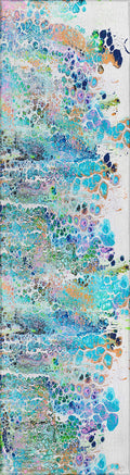 Addison Rugs Karina Akc50 Mermaid 2'3" X 7'6" Indoor Outdoor Runner Rug, Easy Clean, Machine Washable, Non Shedding, Bedroom, Entry, Living Room, Dining Room, Kitchen, Patio Rug
