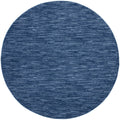 Nourison Essentials Indoor/Outdoor Navy Blue 8' X Round Area Rug, Easy Cleaning, Non Shedding, Bed Room, Living Room, Dining Roo