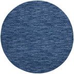 Nourison Essentials Indoor/Outdoor Navy Blue 10' X Round Area Rug, Easy Cleaning, Non Shedding, Bed Room, Living Room, Dining Room, Backyard, Deck, Patio (10 Round)