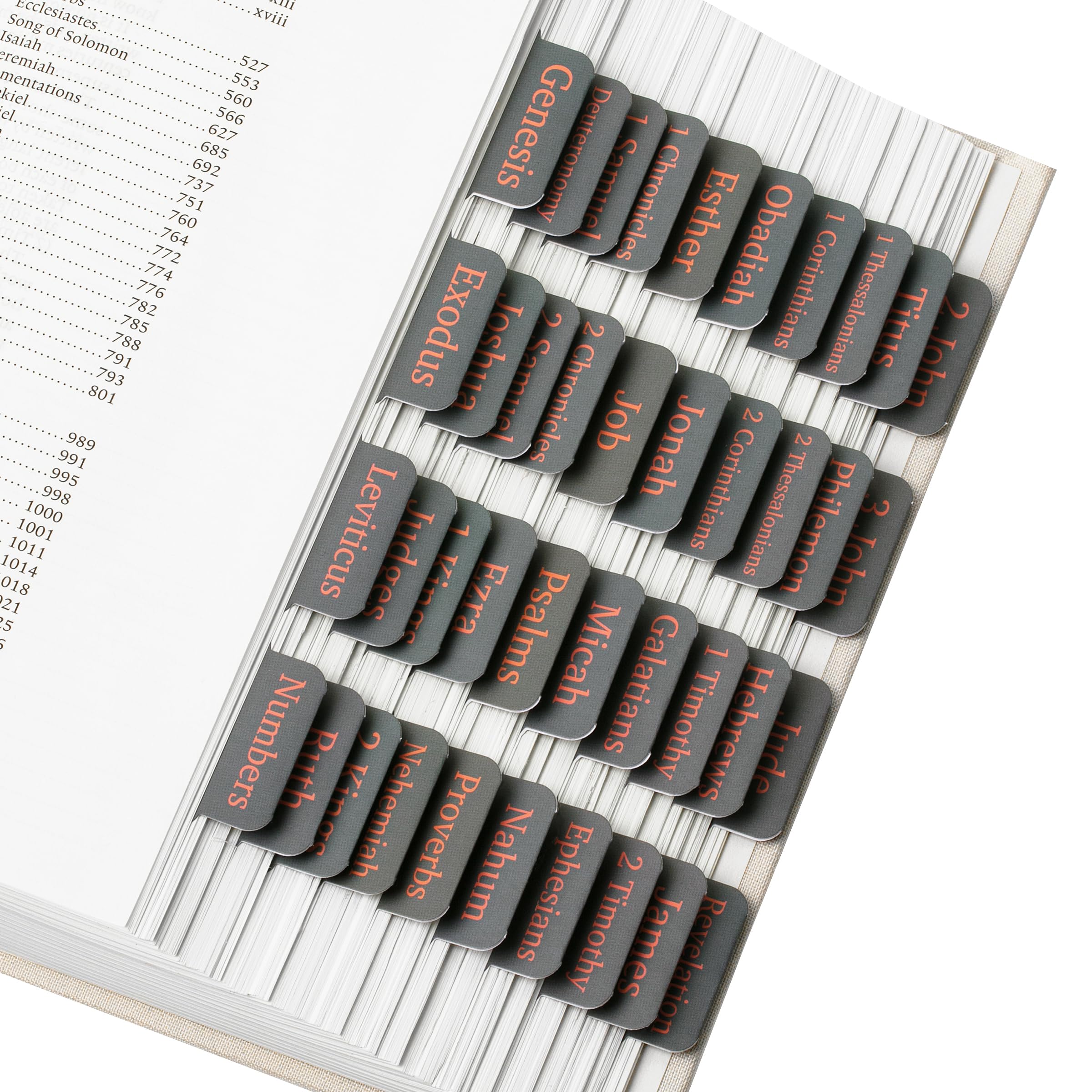 Mr. Pen- Bible Tabs, 75 Tabs, Cool Gray, Laminated Bible Tabs For Women And Men, Bible Tabs For Study Bible Index Tabs, Bible Bo