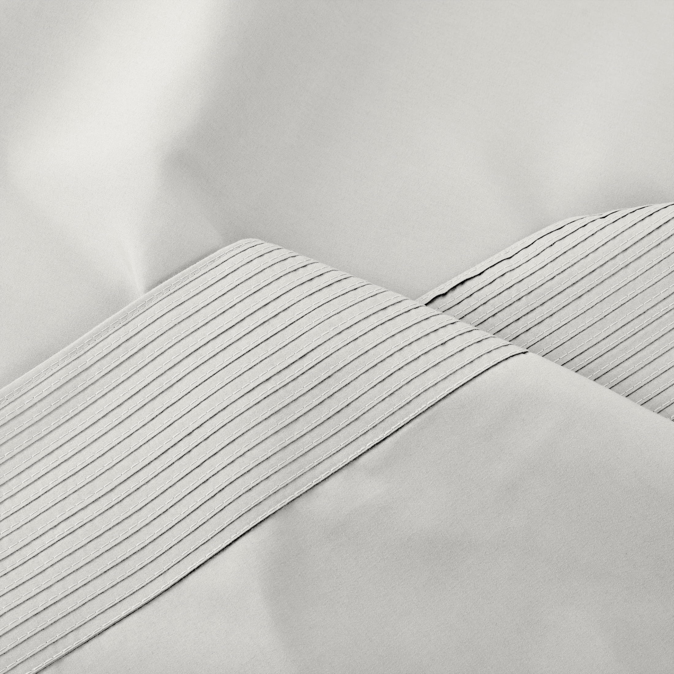Southshore Fine Living, Inc. Full Size Bed Sheets Set, Pleated 4-Piece, 21'' Extra Deep Pocket Sheets, Full Size | Flat Sheet, F