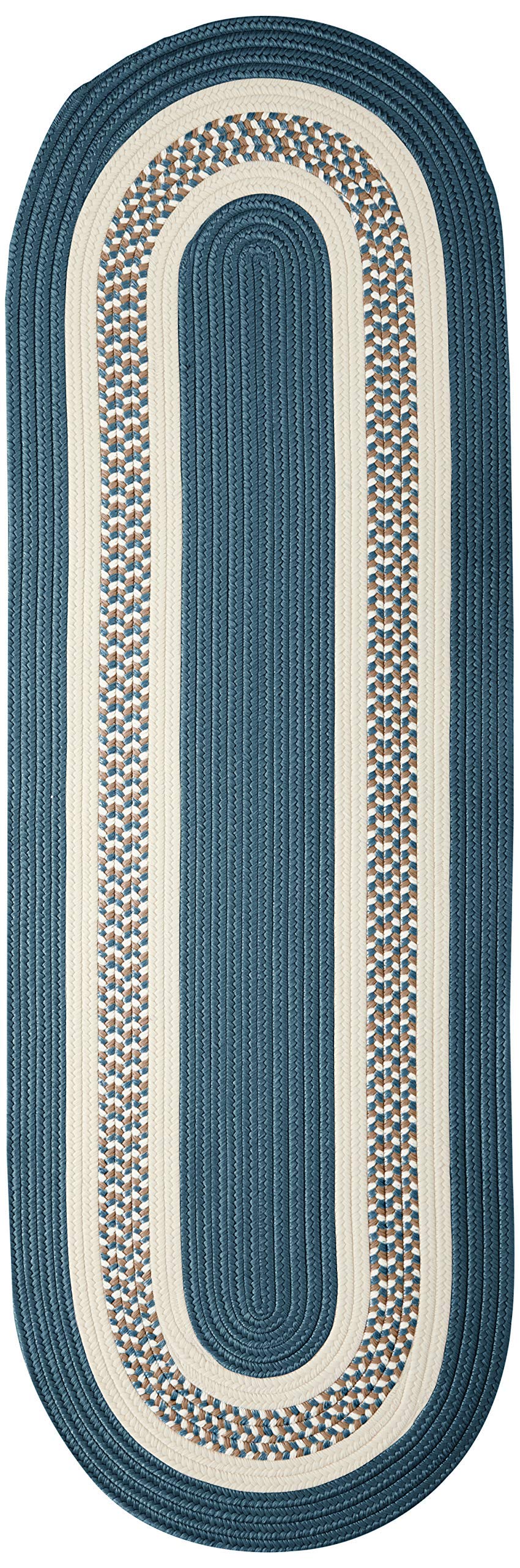 Crescent Area Rug, 2X8, Lake Blue