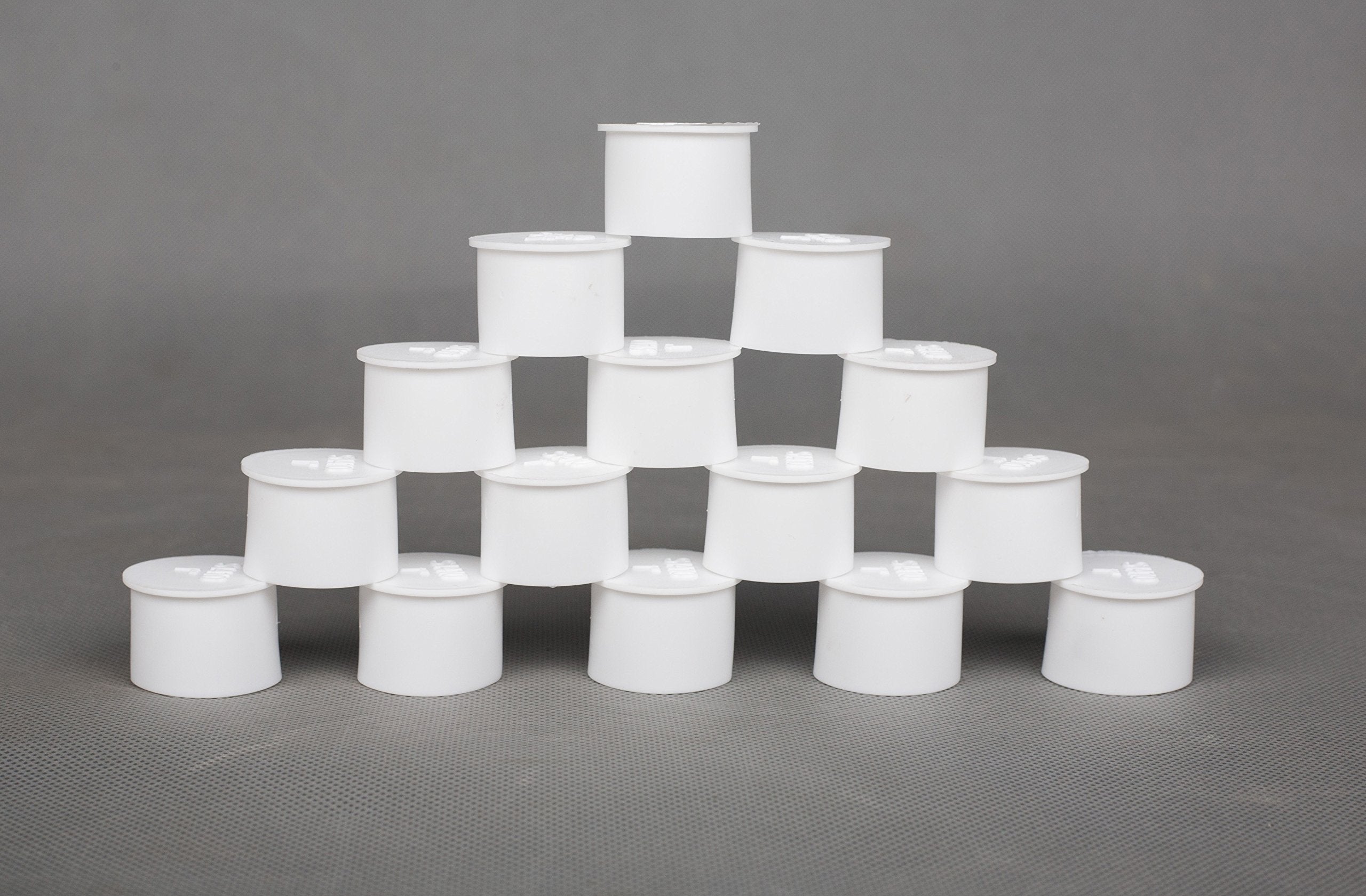 Summitlink Pool Fence Hole Cover Deck Patio Ground Caps (15, White)