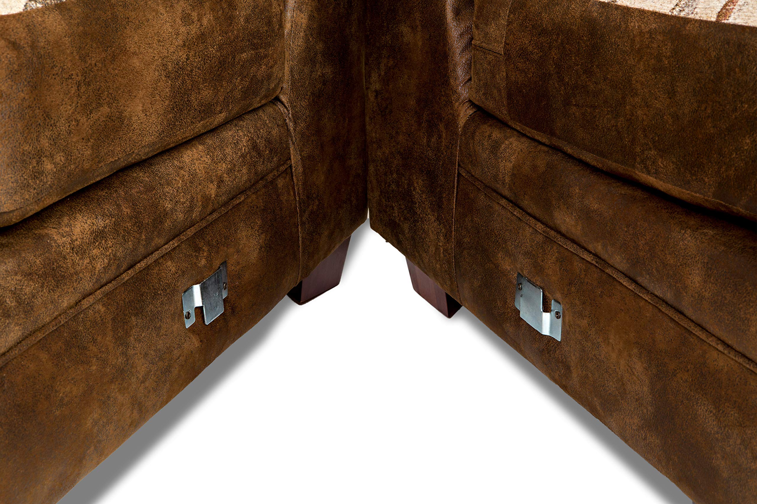 American Furniture Classics Model River Bend Two Piece sectional sofa, Brown