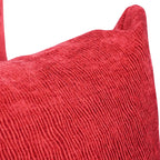 Blazing Needles Square Polyester Jacquard Throw Pillows, 17", Ashfield Claret 2 Count