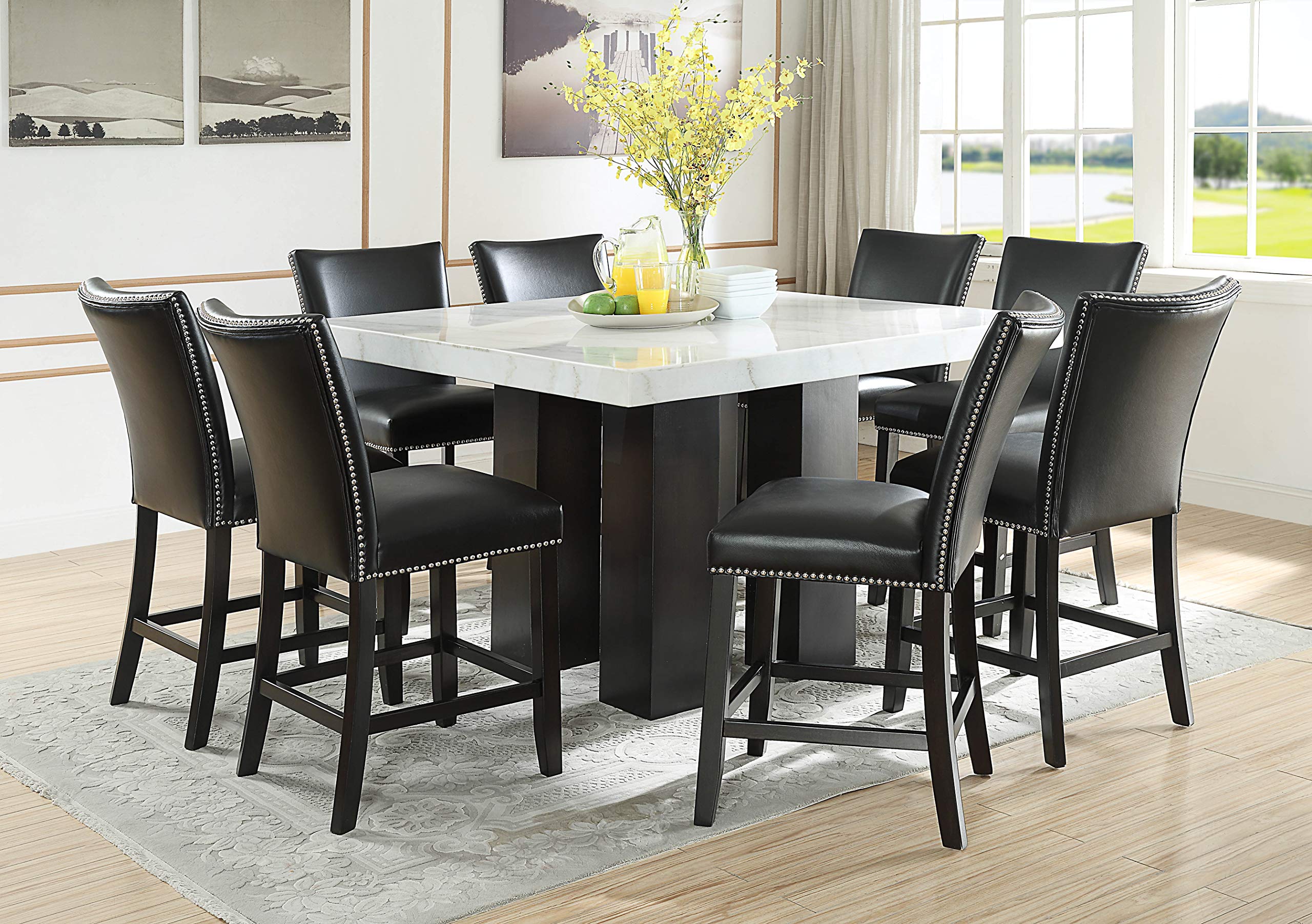 Steve Silver Company Camila 9-Piece Counter Height Dining Set