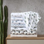 Wrangler - Sheet Set, Breathable & Wrinkle Resistant Bedding, Includes Matching Sham & Pillowcases, Yellowstone Inspired, Floral Luxurious Bedding Set (Sketchy Ditsy Green, King)