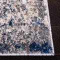 SAFAVIEH Aston Collection Accent Rug - 2 x 5, Grey & Navy, Modern Abstract Design, Non-Shedding & Easy Care, Ideal for High Tr