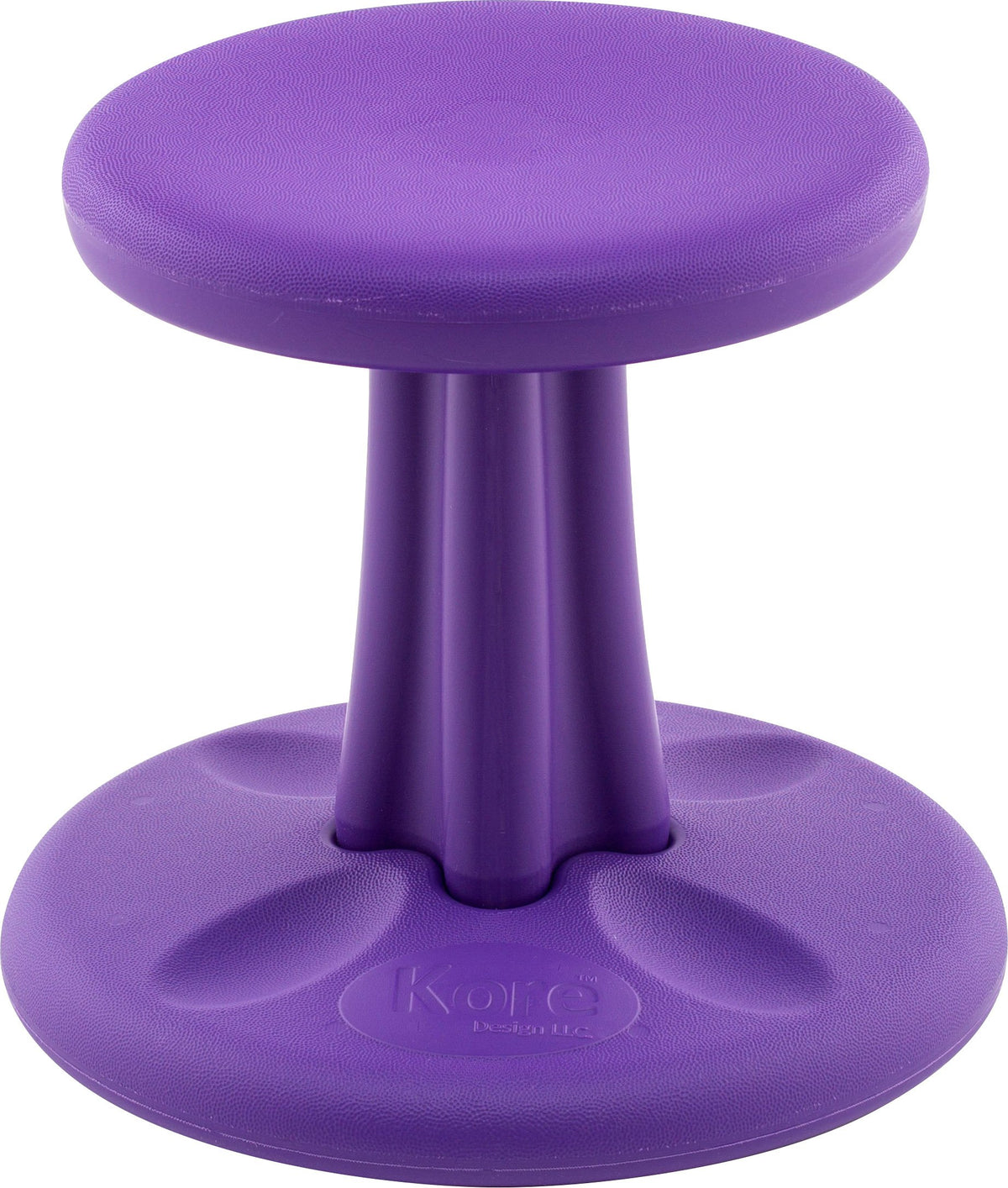 KORE Design Wobble Stool Chair, Girls + Boys Kid Desk Stools, Ergonomic Small Office Chairs, Flexible Seating for Active Kids, ADD/ADHD, Classroom, School, Home, Preschool (12in), Age 4-5 yrs, Purple