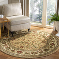 SAFAVIEH Lyndhurst Collection 6 Round Beige/Ivory LNH212D Traditional Oriental Non-Shedding Dining Room Entryway Foyer Living R