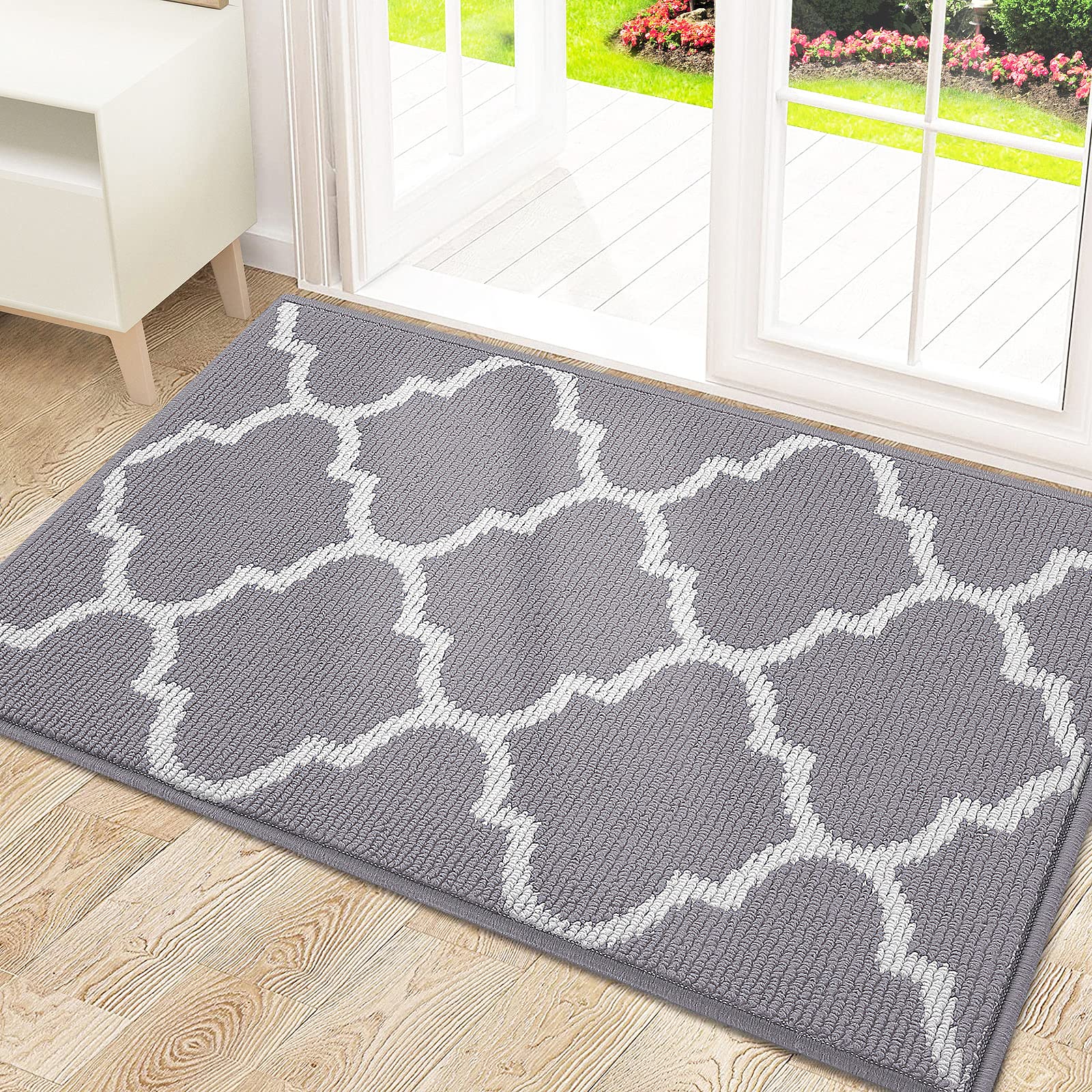 Olanly Indoor Door Mat, 24X36, Non-Slip Absorbent Resist Dirt Entrance Mat, Washable Low-Profile Inside Floor Mat Doormats For E
