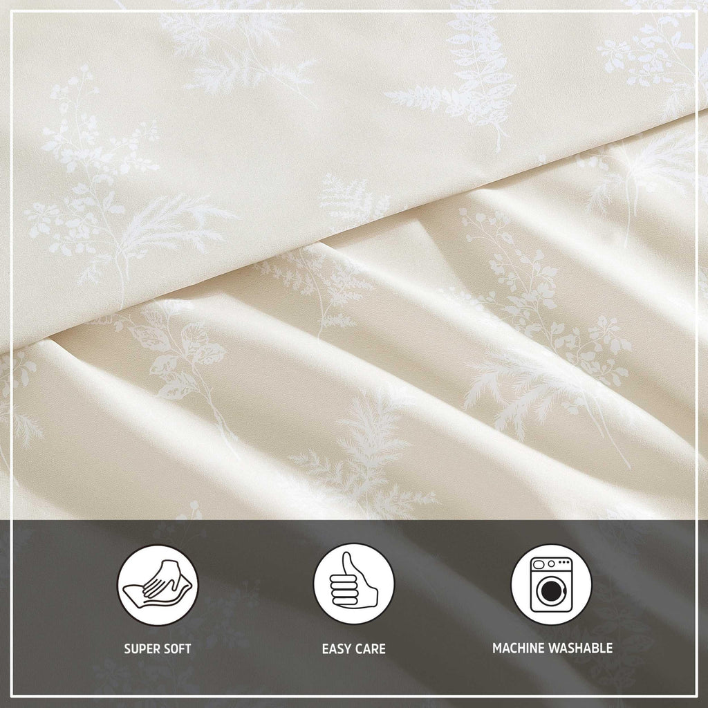 Wrangler - Sheet Set, Breathable & Wrinkle Resistant Bedding, Includes Matching Sham & Pillowcases, Yellowstone Inspired, Casual Luxurious Bedding Set (Foliage Beige, Full)