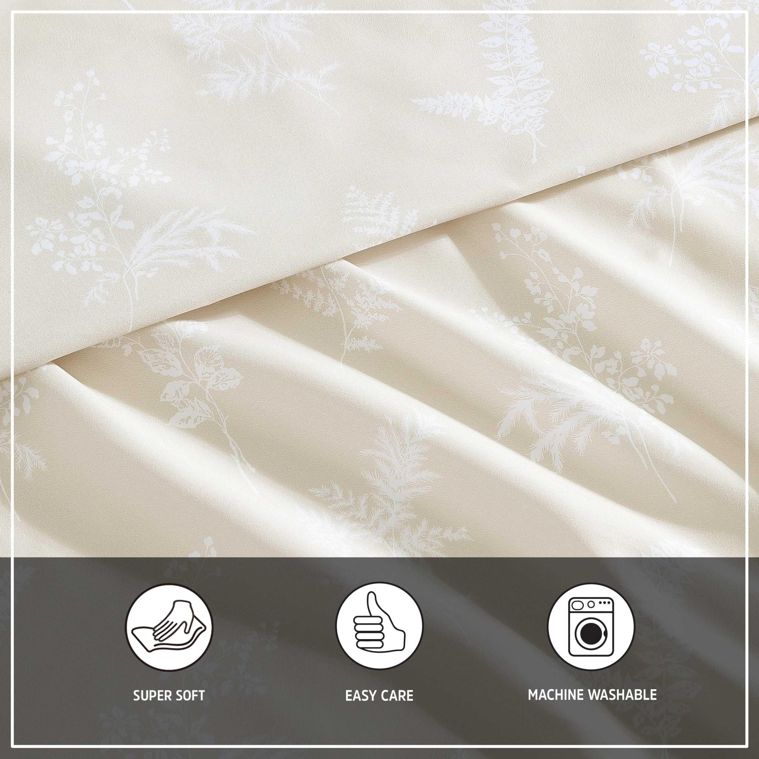 Wrangler - Sheet Set, Breathable & Wrinkle Resistant Bedding, Includes Matching Sham & Pillowcases, Yellowstone Inspired, Casual Luxurious Bedding Set (Foliage Beige, Full)