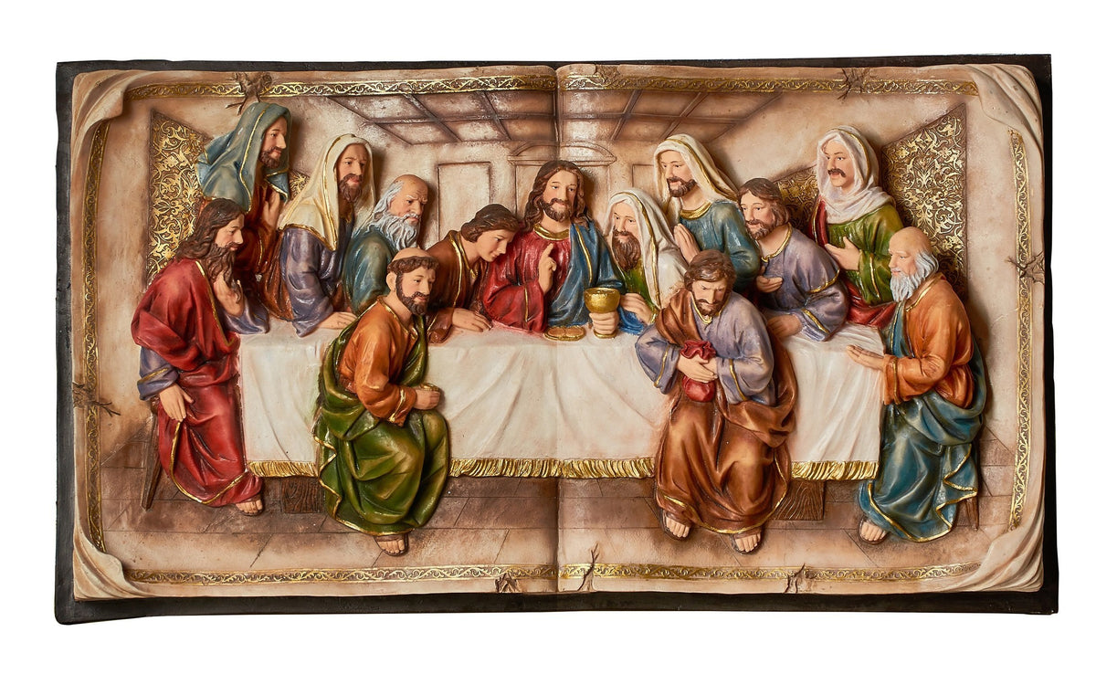 Stealstreet Ss-Ol-Ok-2534-P5A 34.25 Inch Last Supper Hanging Plaque