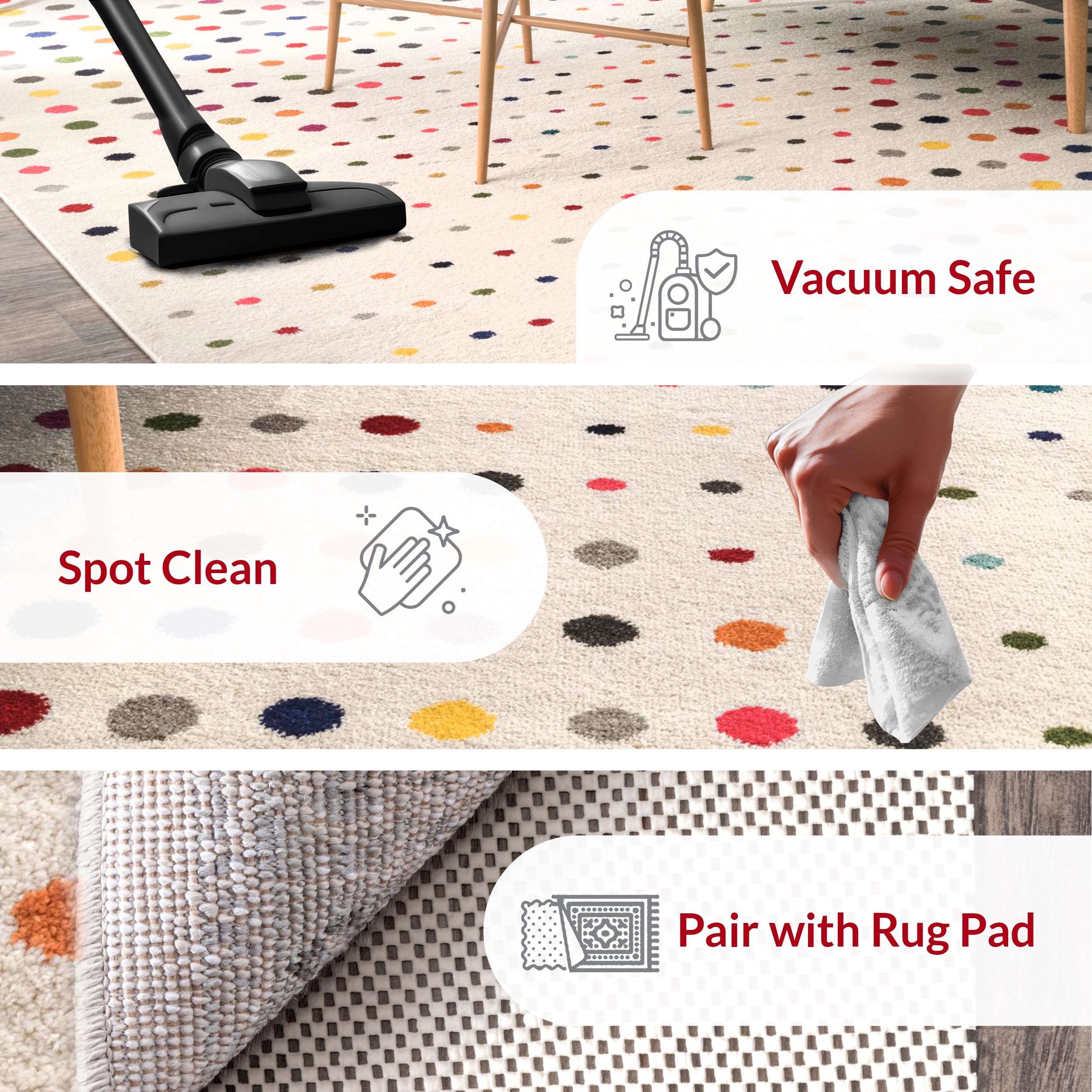 Nuloom Dorie Polka Dot Runner Rug, 2' 5'' X 8', Multi