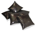 Zikrak Exim Sequins Black Large Cushion Covers 60 X 60 Cms (Set Of 5)