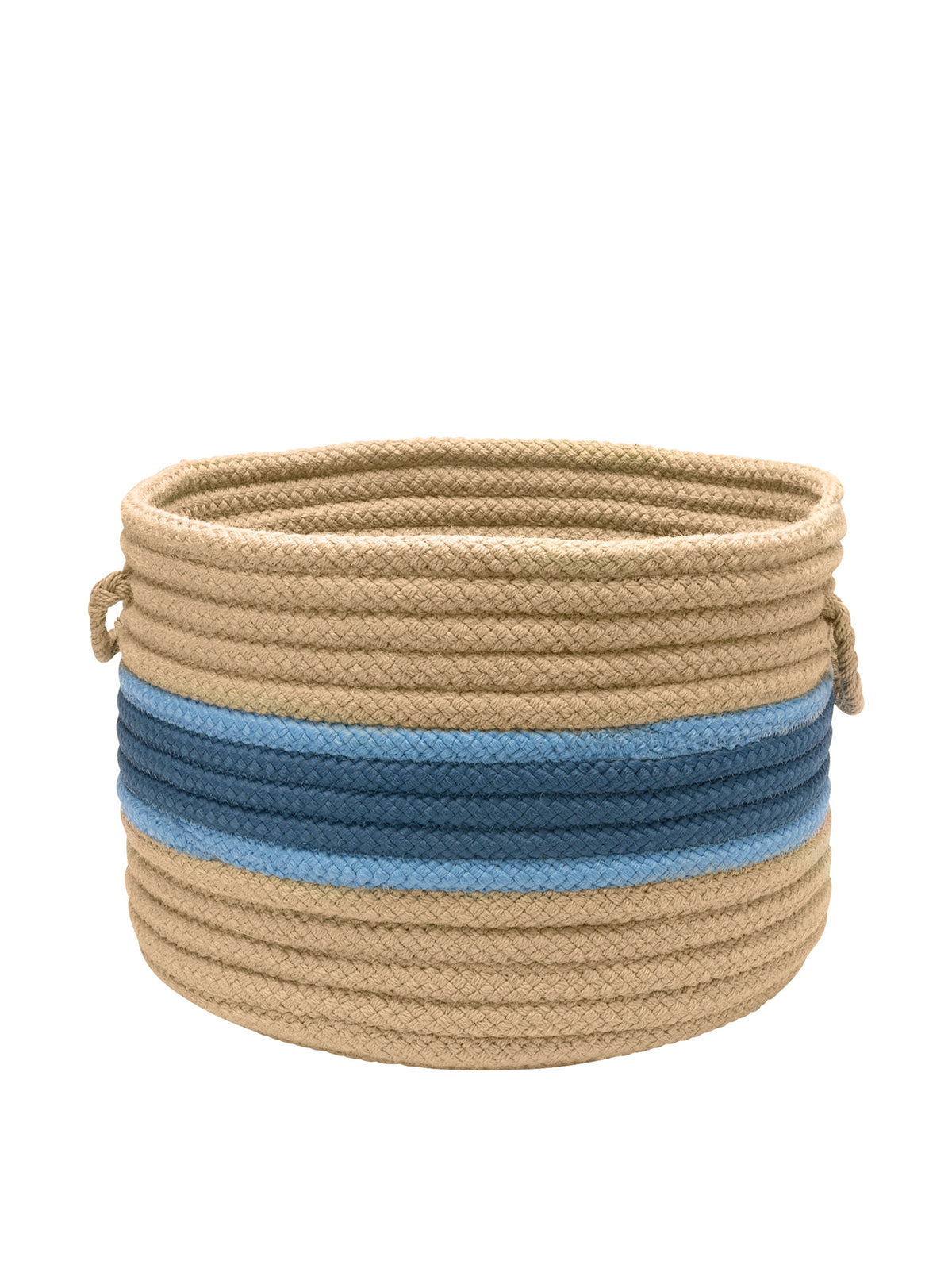 Garden Banded Round Baskets Utility Basket, 24 By 14-Inch, Jasmine/Blue Ice