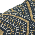 Blazing Needles Square Jacquard Throw Pillows, 17", Tupelo Earth 2 Count