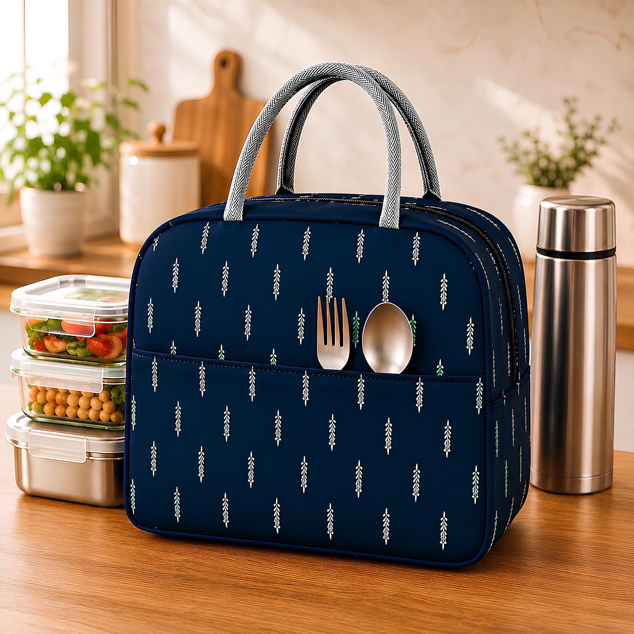 Pulgos Thermal Lunch Bag | Reusable Insulated Tote | Tiffin Bags