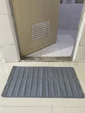 WENGTY Natural Rubber AntiSlip Washable Machine AntiBacterial Bath Mat (Grey , 70 x 38 )