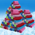 BBTO 80 Pcs 32 x 12 Inch Microfiber Ice Towel, Cooling Cold Towel for Neck and Face Breathable Chilly for Yoga, Sport, Gym, Work