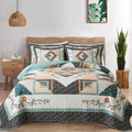 Vaputar Quilt Queen Size Bedding Set - 3 Pieces Queen Quilt Bedding Set, Boho Queen Size Quilt, Lightweight Reversible Coverlet