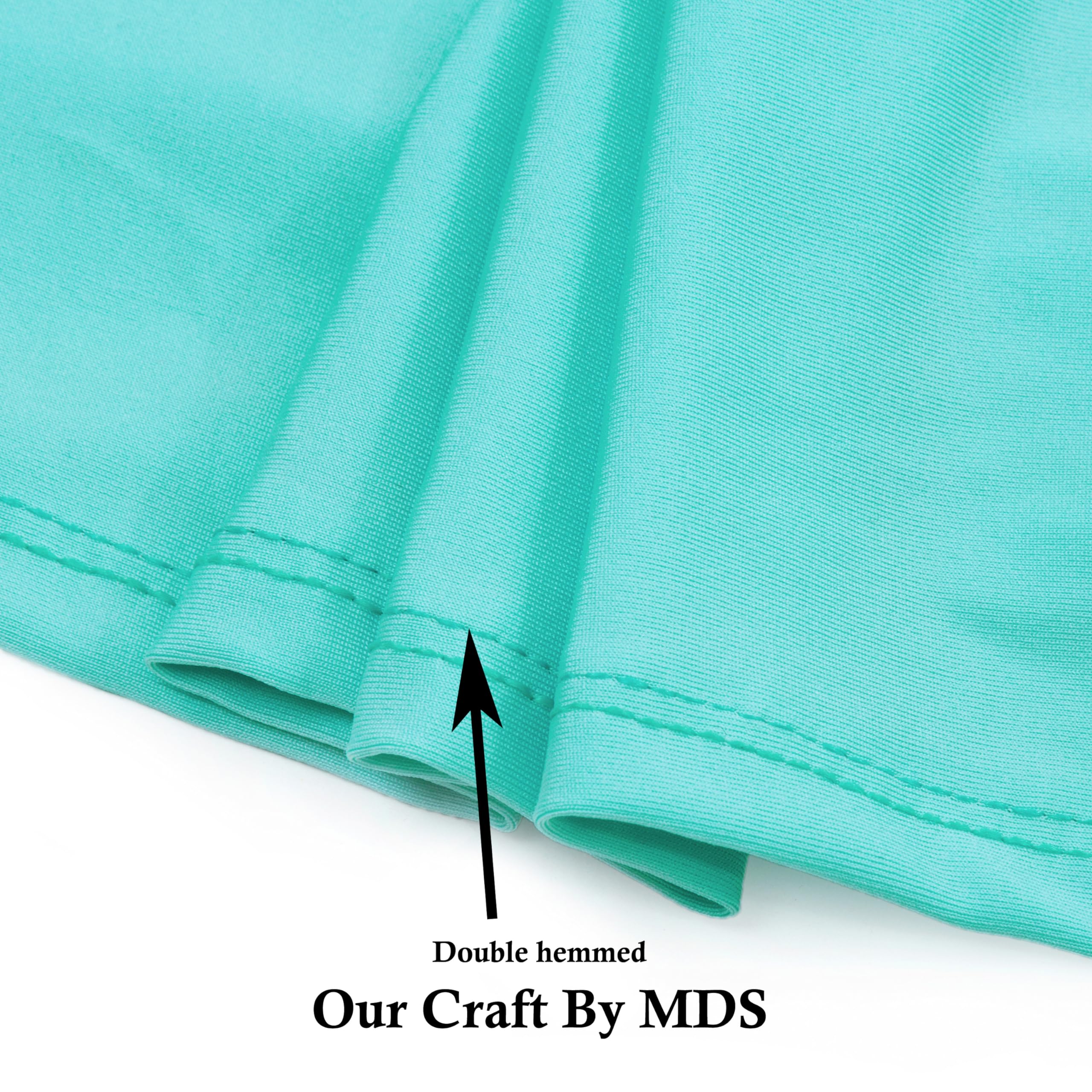 Mds Pack Of 25 Spandex Chair Sashes Bow Sash Elastic Chair Bands Ties With Buckle For Wedding And Events Decoration Spandex Slider Sashes Bow - Aqua Blue