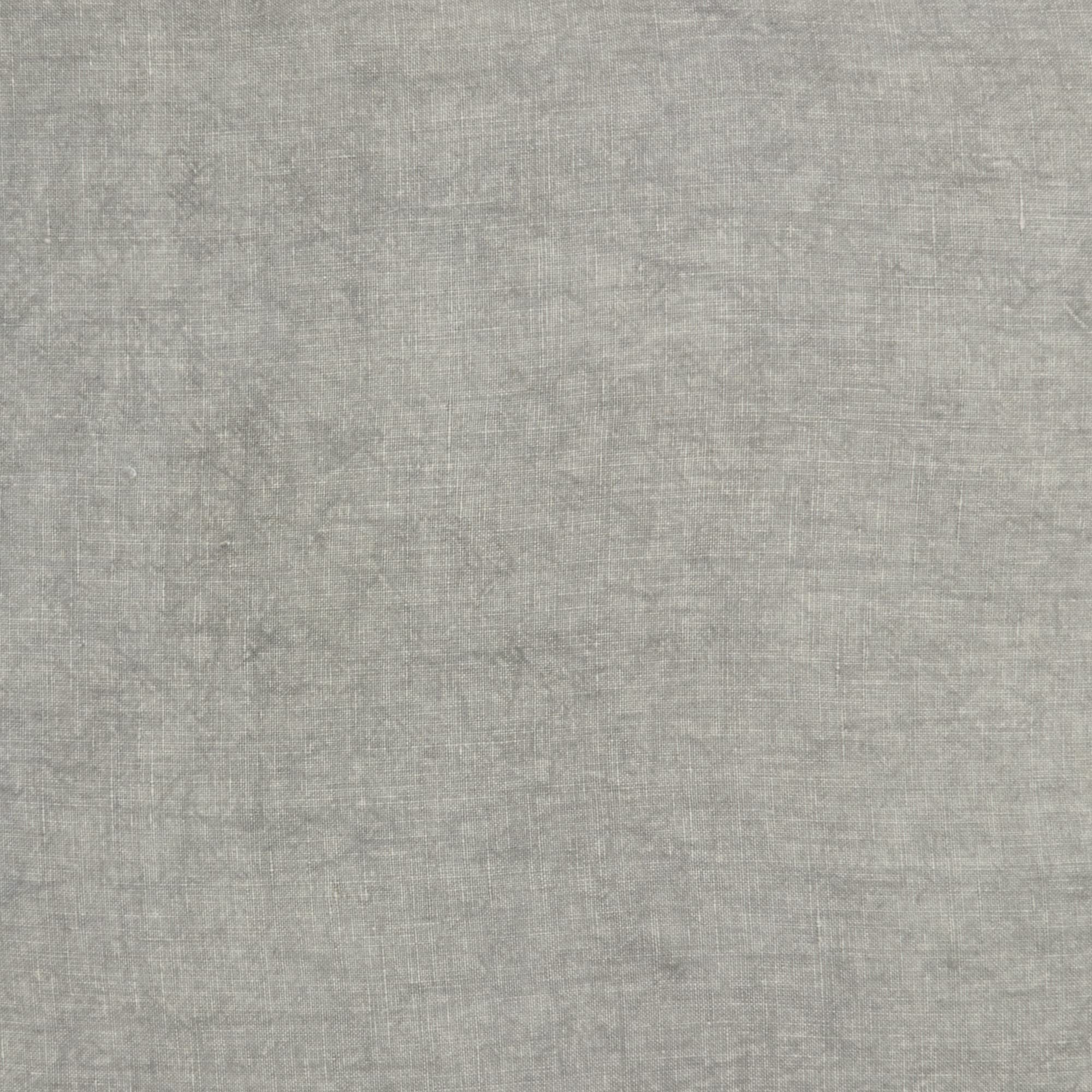 HomeRoots Grey Linen Dainty Ruffle Edged Light Gray Throw Pillow